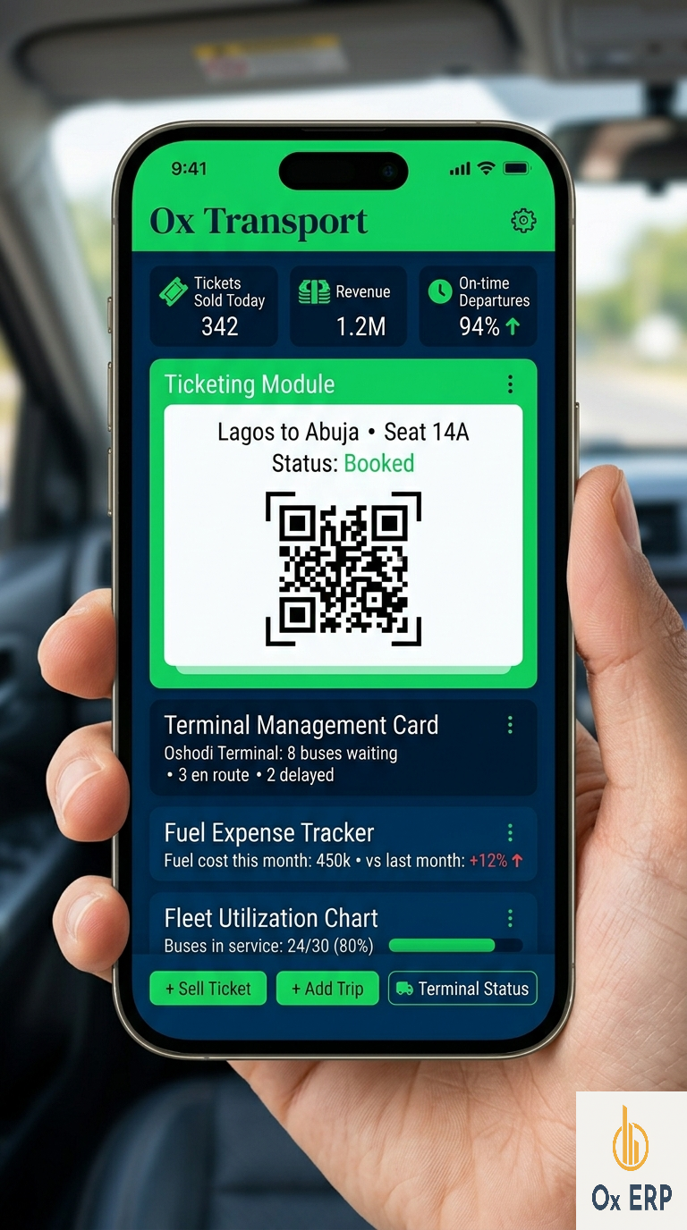 Ox Transport Management System Dashboard